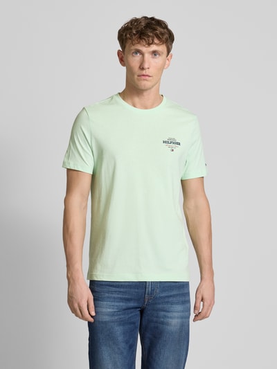 Tommy Hilfiger T-Shirt aus reiner Baumwolle Modell 'ALL AMERICAN' Hellgruen 4