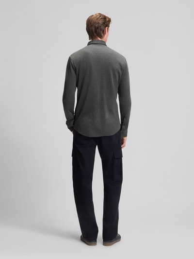 BOSS Slim Fit Freizeithemd aus Baumwoll-Jersey Modell 'H-RUDY' - BECKHAM x BOSS Mittelgrau 5
