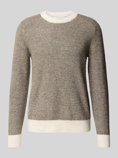 SELECTED HOMME Regular Fit Strickpullover mit Alpaka-Woll-Mix Modell 'RAI' Dunkelbraun 2