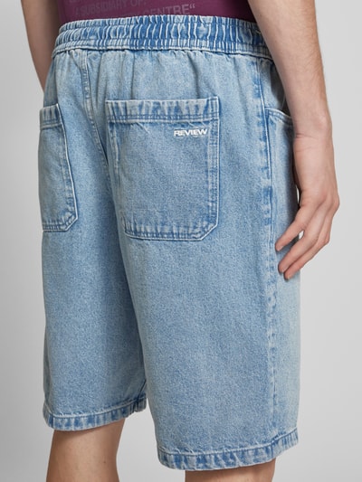 REVIEW Relaxed Fit Jeans Shorts mit elastischem Bund - Jorts Blau 3