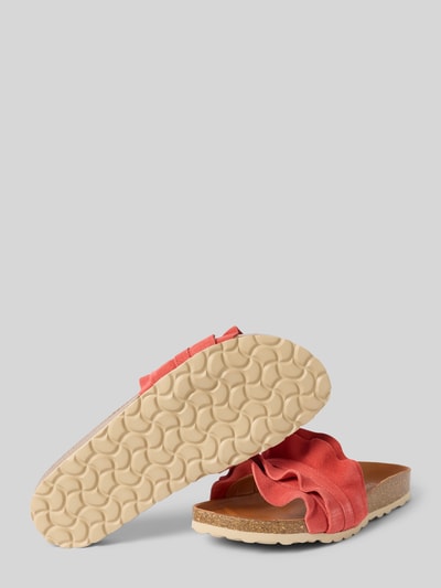 Verbenas Klapki ze skóry naturalnej model ‘ROCIO SERRAJE VOLANTE’ Czerwony 4