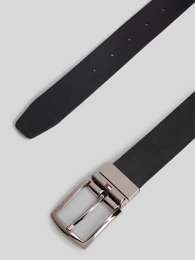 Tommy Hilfiger Gürtel aus echtem Leder mit Logo-Applikation Dunkelbraun 3