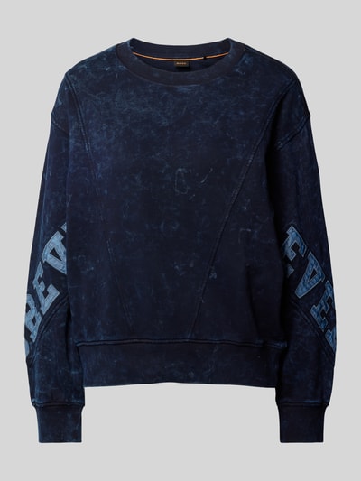 BOSS Orange Sweatshirt in Denim-Optik Modell 'Eprep' Marine 1