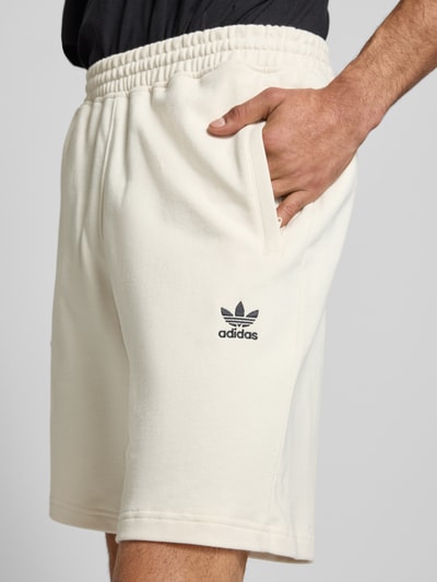 adidas Originals Regular fit sweatshorts met labelstitching Offwhite - 3