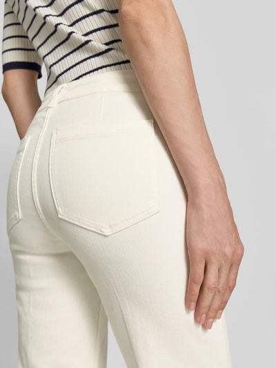 Christian Berg Woman Selection Kort jeans met paspelzakken Ecru - 3
