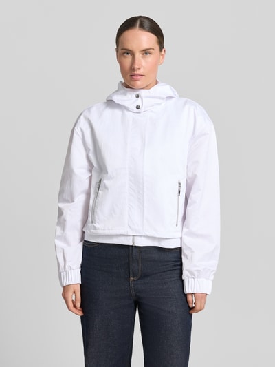 monari Jacke mit Stehkragen und verdecktem Reißverschluss Weiss 4