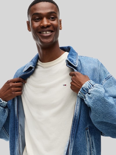 Tommy Jeans Slim fit t-shirt van katoenmix Zand - 3