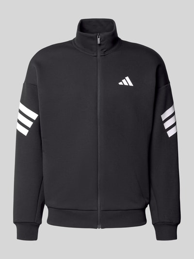 adidas Sportswear Regular Fit Sweatjacke mit Stehkragen Black 2