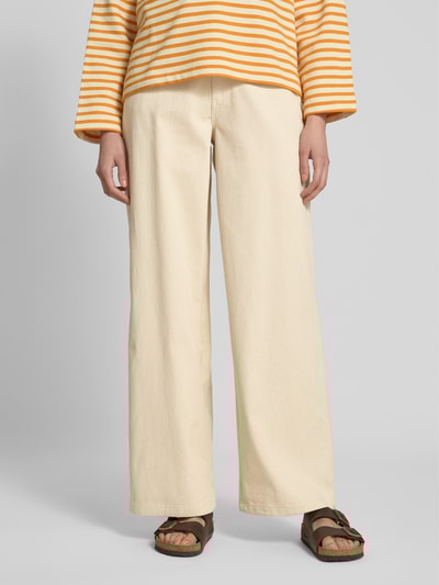 moves Jeans mit Bindegürtel Modell 'Adanna' Offwhite 4