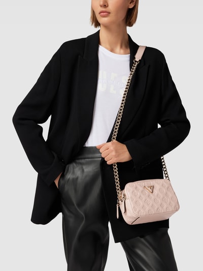 Guess Umhängetasche mit Strukturmuster Modell 'NOELLE' Rosé 1