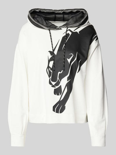 Marc Cain Hoodie mit Motiv-Print Black 2