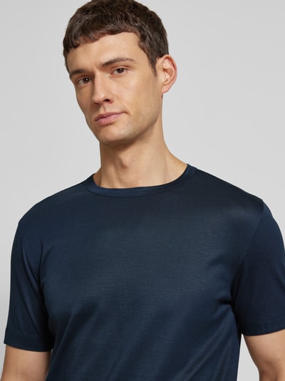 BOSS T-shirt met ronde hals, model 'Thompson' Marineblauw - 3