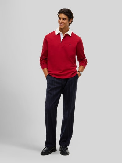 Tommy Hilfiger Relaxed Fit Poloshirt aus reiner Baumwolle Rot 1