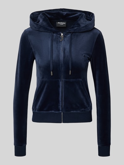 Juicy Couture Sweatjacke mit Logo-Stitching Modell 'ROBERTSON' Dunkelblau 2