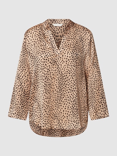 Apricot Blusenshirt mit Animal-Print Beige 2