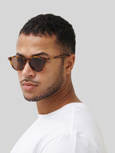 MessyWeekend Runde Sonnenbrille Modell 'NEW DEPP' Mittelbraun 4