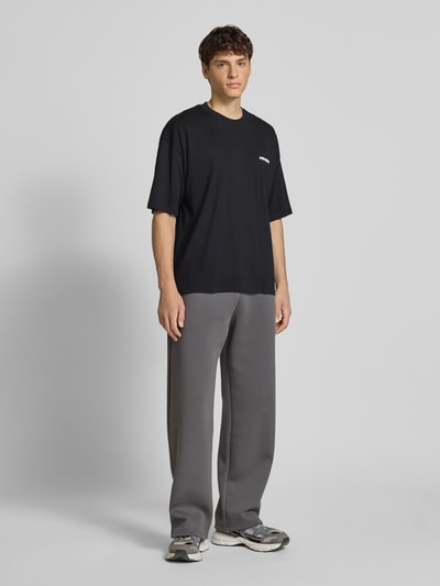 REVIEW Sweatpants mit elastischem Bund Dunkelgrau 1