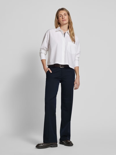 Christian Berg Woman Selection Straight Leg Anzughose mit Bügelfalten Marine 1