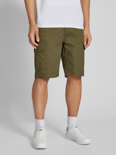 Dickies Regular Fit Cargoshorts mit Gitterkaro Modell 'MILLERVILLE' Schlamm 4