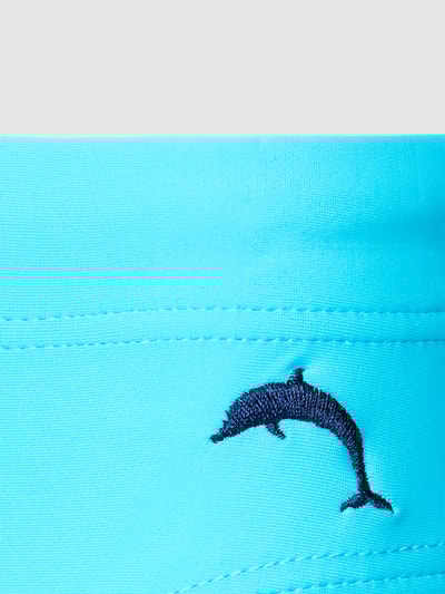 Zeybra Badehose mit Label-Detail Modell 'GAMBATO' Türkis 2