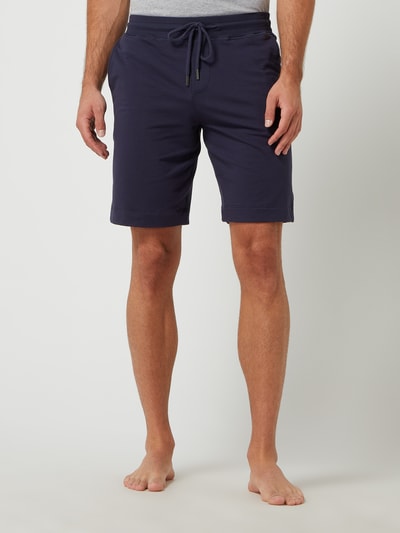 Hanro Sweatshorts met stretch  Marineblauw - 4