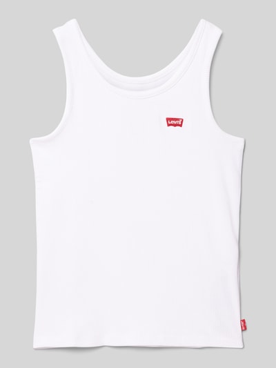 Levi’s® Kids Trägertop in Ripp-Optik mit Label-Stitching Weiss 1