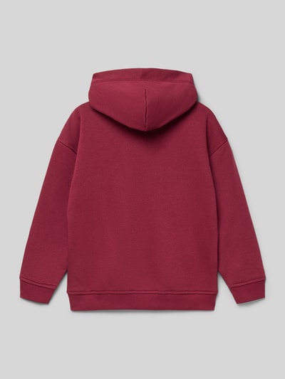Tommy Hilfiger Kids Regular fit hoodie van katoenmix  Bordeaux - 3
