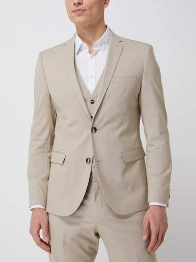 s.Oliver BLACK LABEL Colbert met 2 knopen met stretch Beige - 4