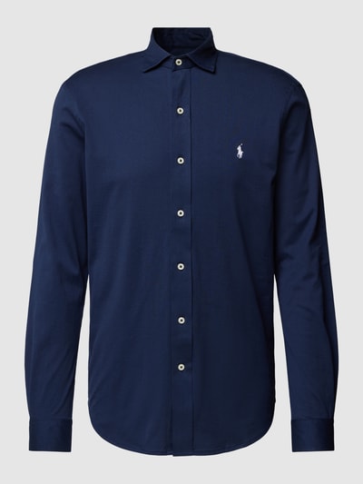 Polo Ralph Lauren Overhemd met kentkraag, effen design en knoopsluiting Marineblauw - 2