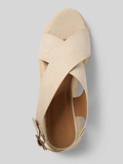 Only Wedges mit Peep Toe Modell 'MINERVA-2' Ecru 3