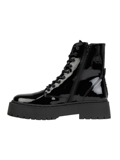 Steve Madden Boots van leer, model 'Skylar' Zwart - 4