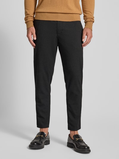 MCNEAL Straight fit stoffen broek met viscose Zwart - 4