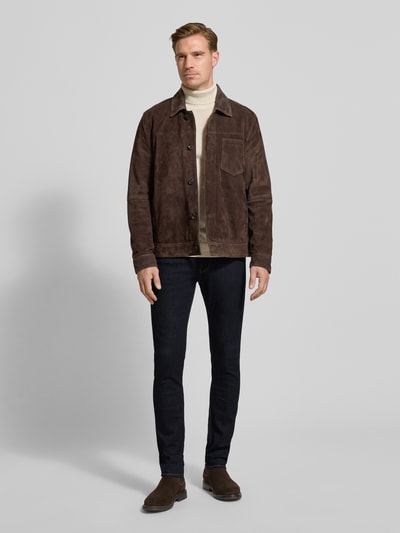 Emporio Armani Slim Fit Jeans mit Logo-Applikation Jeansblau 1