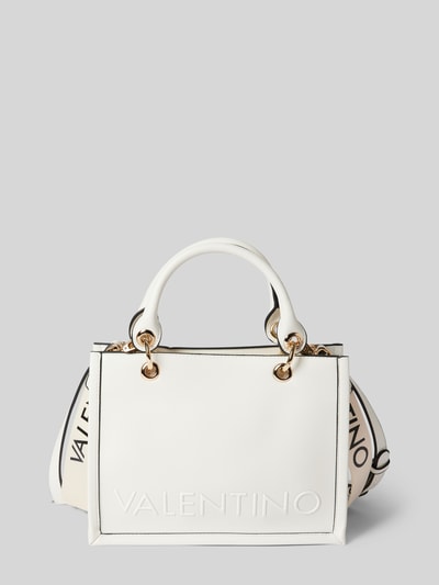 VALENTINO BAGS Shopper mit Label-Detail Modell 'PIGALLE' Weiss 1