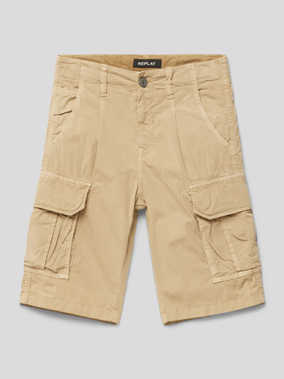 Replay Cargoshorts mit seitlichen Eingrifftaschen Sand 1