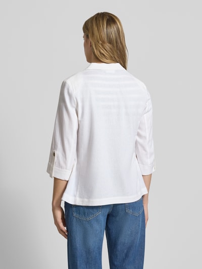 ONLY Relaxed Fit Blazer aus Viskose-Leinen-Mix Modell 'GOA' Weiss 5