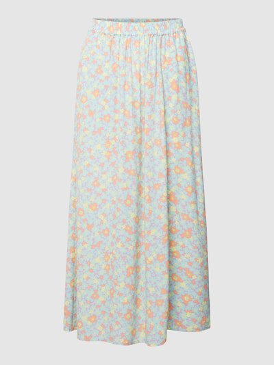 Jake*s Casual Midirok met bloemenmotief Lagune - 2