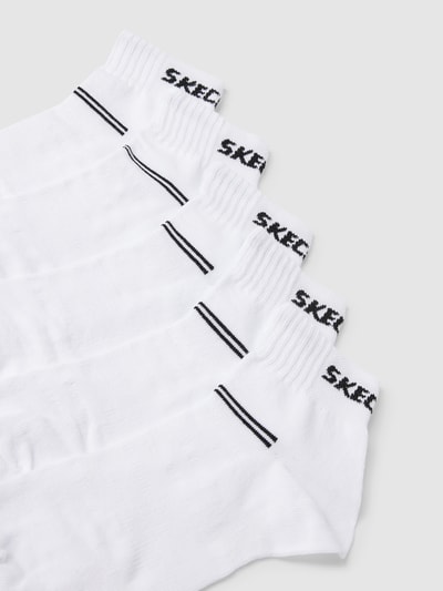 SKECHERS Skarpety z detalem z logo model ‘ventilation’ Biały 2