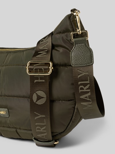 Hey Marly Handtas met labelapplicatie, model 'Lifetime Buddy' Donkergroen - 3