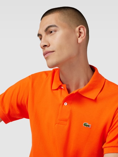 Lacoste Poloshirt mit Logo-Stitching Orange 3