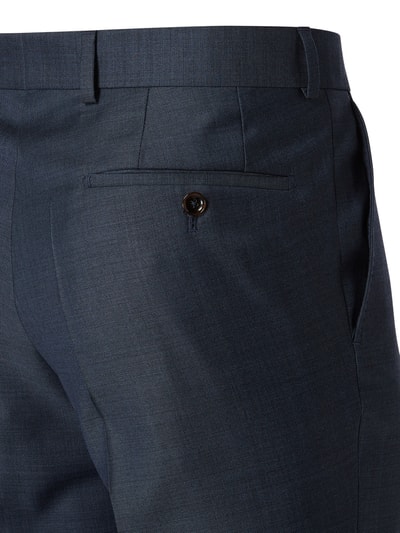 Carl Gross Pantalon van scheerwol, model 'Stevenson' Rookblauw - 5