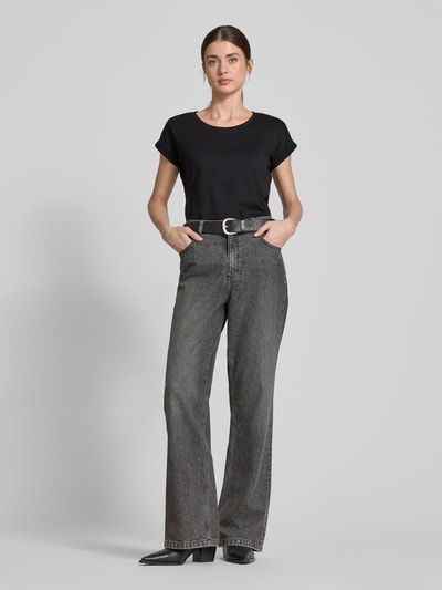 Vila T-shirt met ronde hals, model 'Dreamers' Zwart - 1