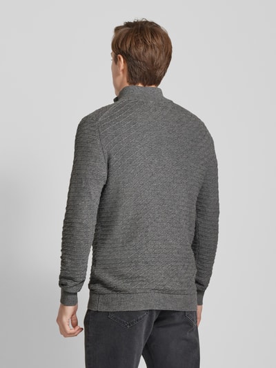 s.Oliver RED LABEL Regular Fit Pullover aus reiner Baumwolle mit Strukturmuster Mittelgrau 5