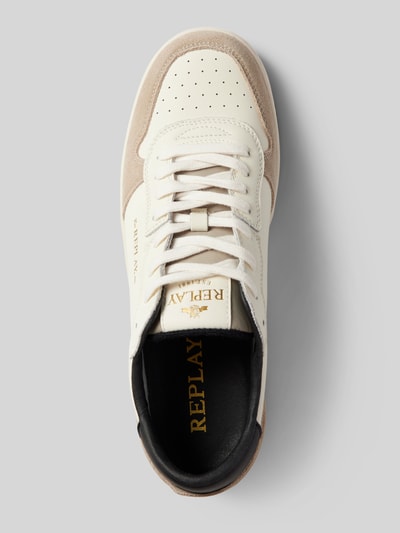 Replay Sneakers van leer met labeldetails, model 'EPIC' Wit - 3