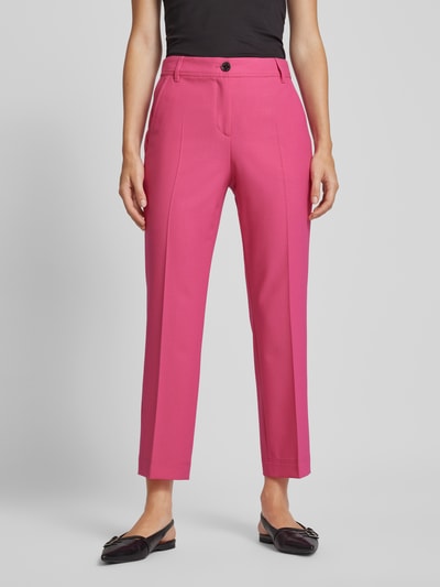 Marc Cain Slim Fit Anzughose mit Bügelfalten Pink 4