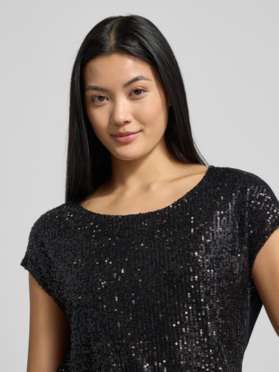Christian Berg Woman T-Shirt mit Paillettenbesatz Black 3