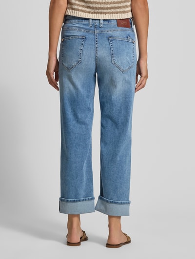 CAMBIO Straight Fit Jeans aus Baumwoll-Mix Modell 'GAIA' Jeansblau 5