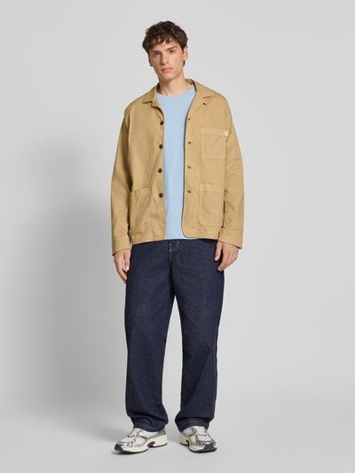 Pepe Jeans Regular fit overhemdjack van katoenmix Kaki - 1