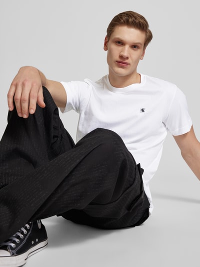 Calvin Klein Jeans T-shirt z naszywką z logo Biały 3