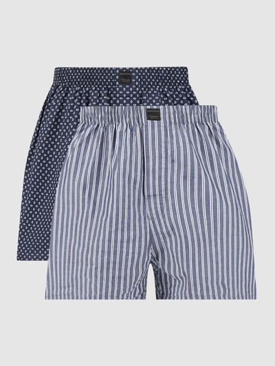 Montego Boxershorts van katoen, per 2 verpakt Marineblauw - 1